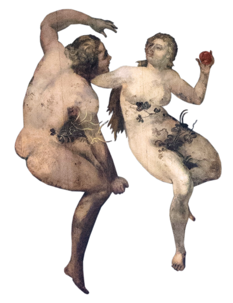 Adam und Eva als eins der Bilder, die Schramm im Buch theologisch interpretiert.