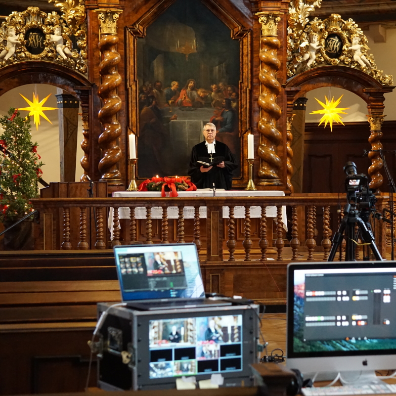 Videoandacht von Kirchenpräsident Christian Schad aus der Dreifaltigkeitskirche