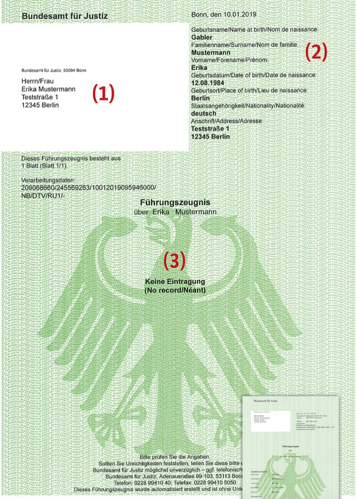 Foto: Muster Bundesjustizamt