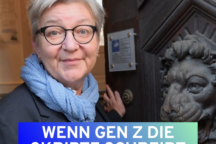 Social Media: Kirchenpräsidentin Dorothee Wüst gibt den Startschuss. Foto: lk