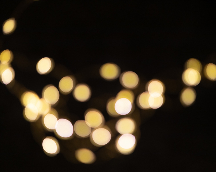 Lichter leuchten in der Nacht