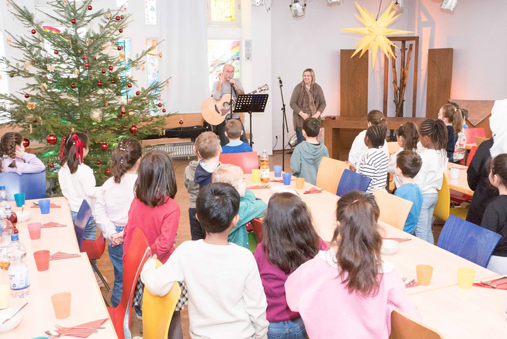 Kindervesperkirche 2025. Foto: Prot. Dekanat Ludwigshafen/Wagner
