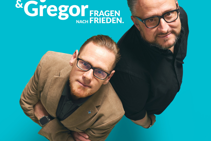 10492-Cover-Worx Landeskirche startet Podcast mit dem Titel: "Dejan und Gregor. Fragen nach Frieden". Foto: audiosmile/Edgar Gerhards