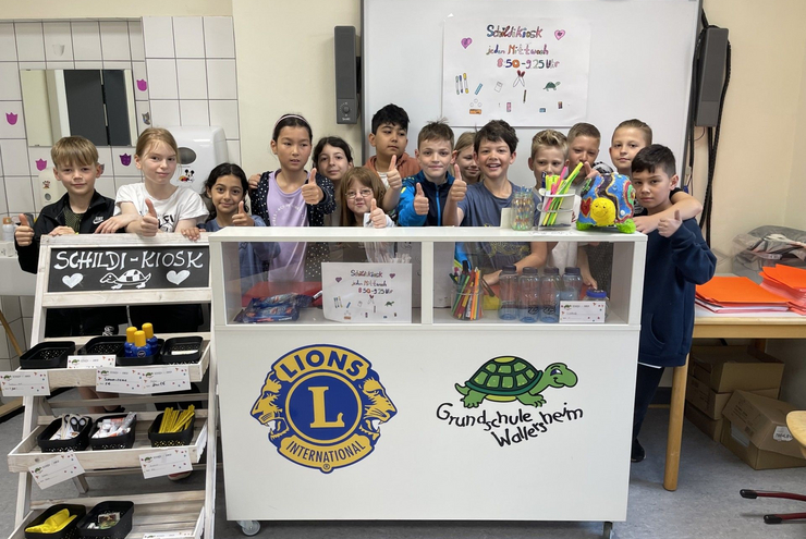 Ausgezeichnet mit dem Helmut-Simon-Preis: Kiosk-Projekt der Grundschule Wallersheim. Foto: Nicole Adams/GS Wallersheim