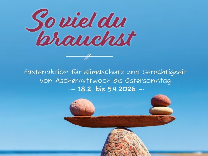 Aktion Klimafasten 2026: Gemeinsam für Klimaschutz und Gerechtigkeit aktiv werden. Foto: www.klimafasten.de
